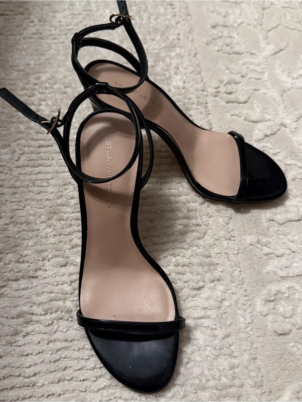 Stuart Weitzman Patent Leather Black Heels - Picture 2 of 6